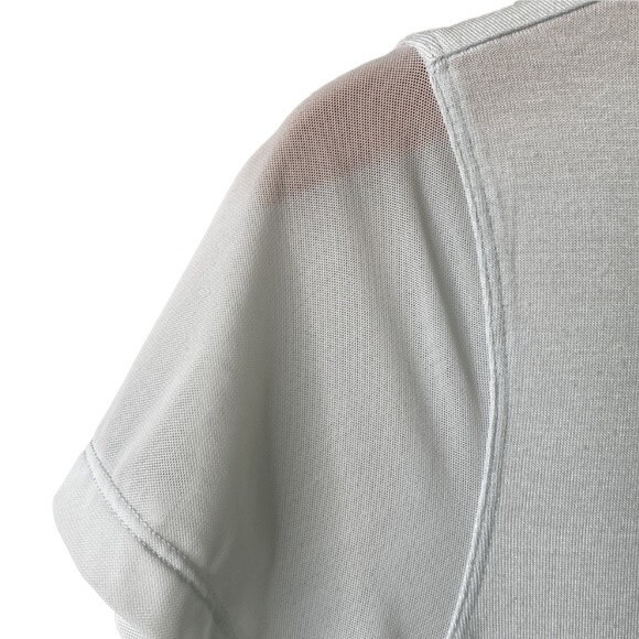 Athleta Cloudlight Hybrid Tee Ethereal Blue Mesh Short Sleeve Lightweight Soft - Picture 4 of 13